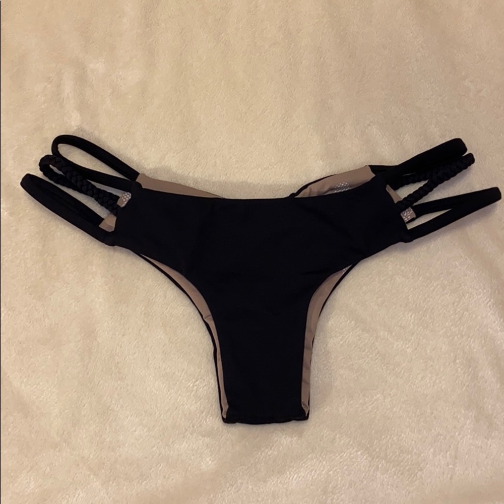 Midori Black Emmie Bikini Bottoms XS